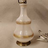 antik opaline lampefod vintage lampe